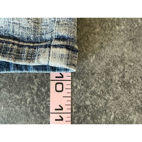 Bongo Micro Mini Denim Jean Shorts Womens 7 Jr Low Rise Hot Pants Y2K Beach Rave - Picture 10 of 11